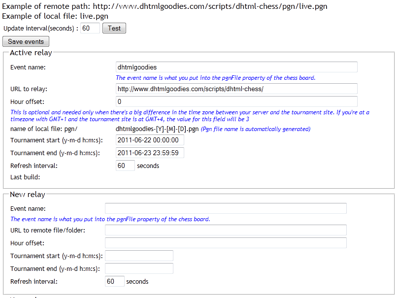 DHTML Chess For WordPress